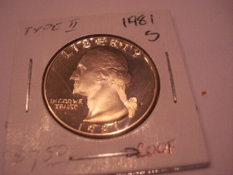 1981-S-TYPE2- WASHINGTON QUARTER-PROOF Cover
