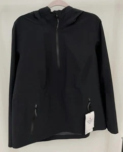 NWT Size 12 Lululemon Stretch Waterproof Hiking Half-Zip Pullover Black - Picture 1 of 8