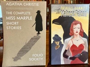 FOLIO SOCIETY BOOKS 2 x Vols MISS MARPLE by Agatha Christie & The MALTESE FALCON - Picture 1 of 3