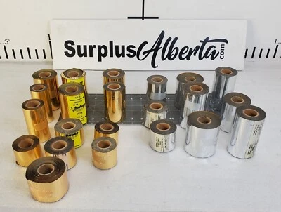 Gran grupo de rollos de estampado en caliente - oro y plata Foto 1 de 4