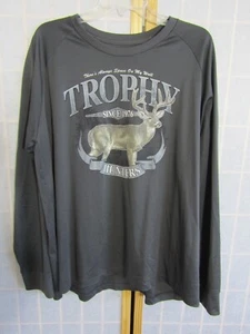 NIB Solar Gear Performance Equipment Men's Hunting Gray Graphic T-Shirt LS XXL - Picture 1 of 4
