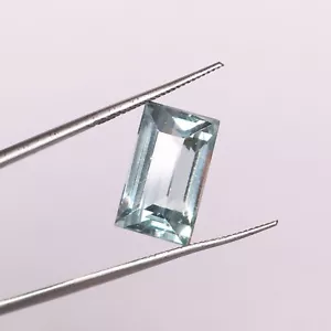AAA Natural Brazilian Sky Blue Aquamarine Emerald Cut 8.45 C.t Loose Gemstone - Picture 1 of 5