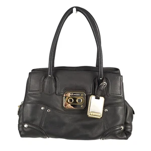 NUEVO CON ETIQUETAS B. MAKOWSKY Washington Bolso de Hombro Bolso de Cuero Guijarro Negro para el Polvo - Imagen 1 de 17