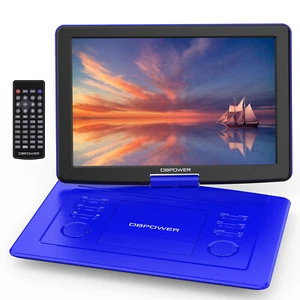 17.9" Portable DVD Player 15.6" Large HD Swivel Screen Rechargeable USB Players - Picture 1 of 24