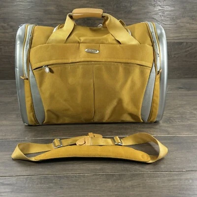 TUMI T3 Duffle Bag Carryon Yellow Gold Nylon Travel Luggage 6421SLR-READ - Image 1 of 4