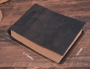 Cuaderno de notas de escritura hoja suelta cuaderno de bocetos diario bloc de notas cuero café Q353 - Imagen 1 de 5