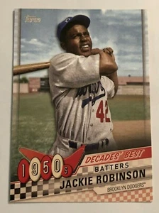 2020 Topps Series 1 Decades Best 1950s JACKIE ROBINSON Dodgers #DB-16 - Picture 1 of 1
