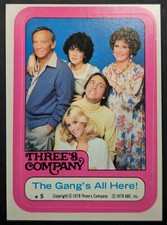 Vintage 1978 Three's Company Topps Sticker Card #5 (NM)
