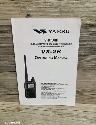 Yaesu VX-2R Radio User Operating Instruction Manual OEM Vertex Standard Japan  - Image 1 of 4