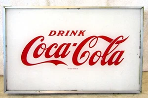 1950's Drink Coca-Cola Coke Advertising Lighted Sign Price Brothers Inc. - Picture 1 of 7