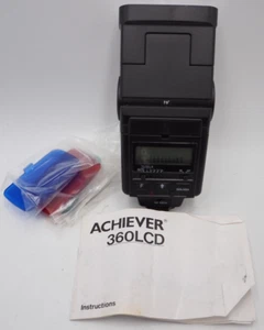 Achiever 360LCD dedicated flash for Pentax cameras, w/color filters Untested - Picture 1 of 4