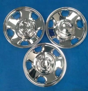 SET OF 3 18in 5 SPOKE CHROME 2005-2009 F250SD Wheel Skins 108827 - Picture 1 of 8