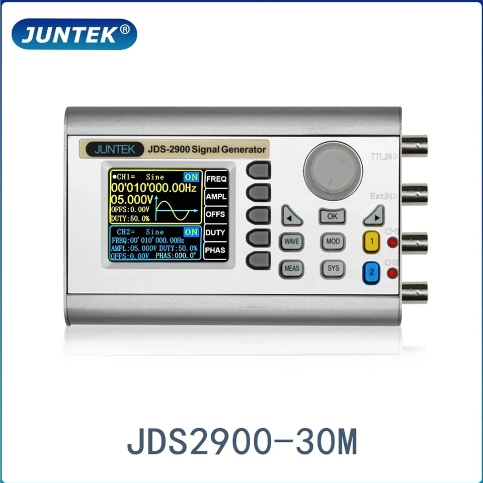 JDS2900-30MHz DDS-Signalgenerator Digitale Steuerung Zweikanal-Frequenzmesser - Bild 1 von 4