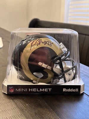 Kenny Britt Signed St Louis Rams Mini Helmet - Image 1 of 3