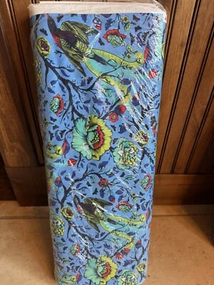 Tula Pink 2018 ALL STARS -  Tail Feathers- Lupine- OOP - By the Yard HTF - Image 1 of 2