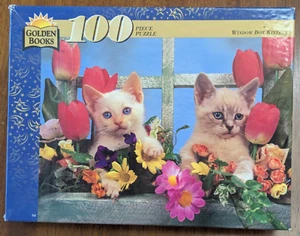 Window Box Kittens 100 Piece Jigsaw Puzzle 1996 Golden Books - Picture 1 of 8