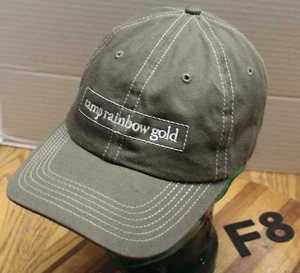 CAMP RAINBOW GOLD ONCOLOGY CAMP IDAHO HAT GRAY STRAPBACK ADJUSTABLE VGC F8 - Picture 1 of 3