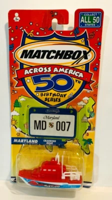 2001 Matchbox Across America 50th Birthday Maryland Crabbing Boat NEW - Image 1 of 2