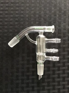 CHEMGLASS 14/20 10/18 Glass Short Path Still Body Distillation Head CG-1239-02 - Picture 1 of 6