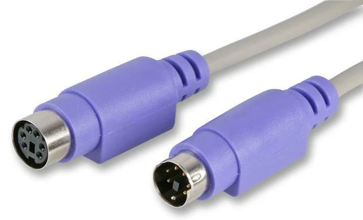 PRO SIGNAL - 6 Pin Male to Female PS/2 Lead, 3m Purple - Image 1 of 1