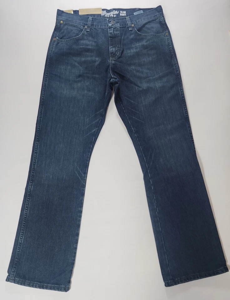 Wrangler Retro Slim Boot Cut Jeans Mens Tag 34 X 36