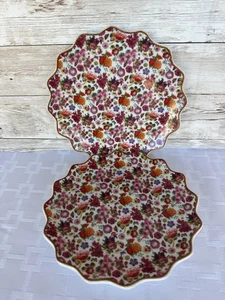 Juego de 2 platos festoneados florales Lenox by Melli Mello Isabelle con adornos dorados - Imagen 1 de 8