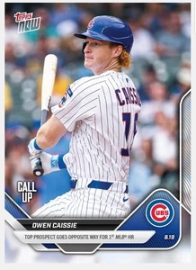 2025 Topps Now #579 Owen Caissie Call Up - Picture 1 of 3
