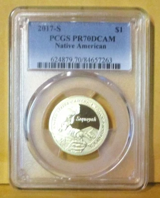 2017-S NATIVE AMERICAN DOLLAR PCGS PR70DCAM - Image 1 of 2