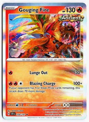 Gouging Fire 038/191 SV08: Surging Sparks Holo - Image 1 of 2