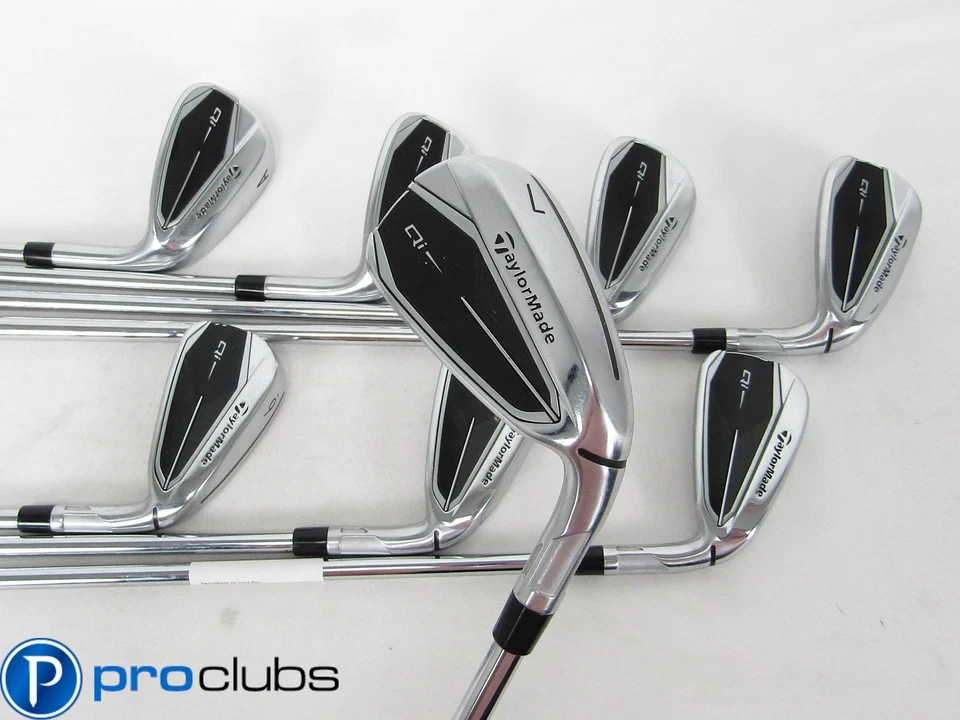 TAYLORMADE Qi IRONS 4-PW,AW STEEL KBS MAX LITE REGULAR FLEX #458458 - Image 1 of 4