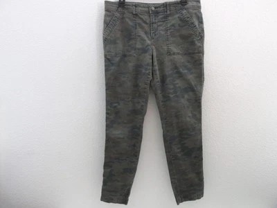 Pantalones Chaps Verde Camuflaje Camuflados Mujer Talla 12 Calce Ajustado Tiro Medio Algodón Elástico Foto 1 de 4