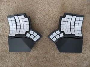 MoErgo Glove80 Ergonomic Keyboard - Red Low Profile Switches + Travel Case - Picture 1 of 4