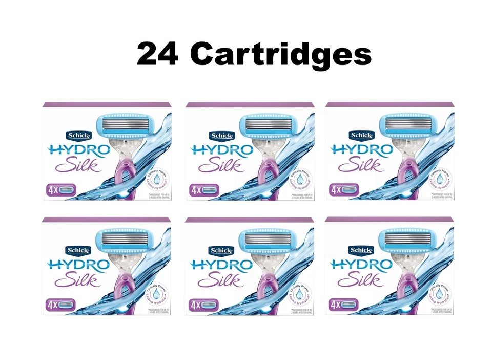 5 hojas de afeitar Schick Hydro Silk 24 cartuchos recargas humedad mujer afeitado Foto 1 de 1