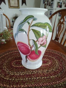 PORTMEIRION POMONA VASE GRIMWOOD'S ROYAL GEORGE PEACHES 10" SUSAN WILLIAMS - Picture 1 of 7