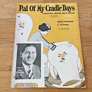 Vintage Sheet Music - Pal of My Cradle Days - 1925 Waltz Ballad with Ukulele - Picture 1 of 8
