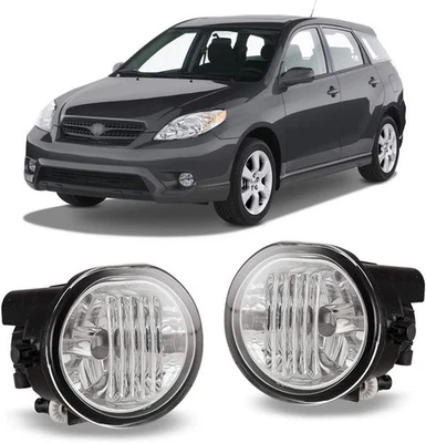 Luces antiniebla de lente transparente para Toyota Matrix Pontiac Vibe 2003-2008 lámparas de parachoques Foto 1 de 4
