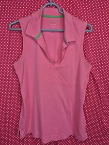 Camiseta sin mangas Lilly Pulitzer rosa algodón prima talla grande - Imagen 1 de 2