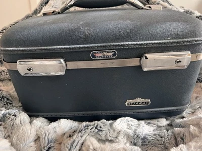 Maleta de tren de maquillaje American Tourister vintage equipaje de mano 2 llaves Foto 1 de 4