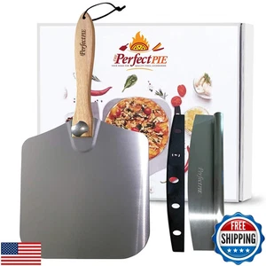 THE PERFECT PIE Premium Pizza Peel 12" x 14" Aluminio Pizza Paddle con Folda - Imagen 1 de 1