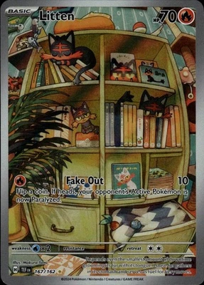 Litten - 167/162 Illustration Rare SV05: Temporal Forces 167/162 NM - Image 1 of 2