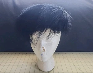 VINTAGE NORMAN DURAND BLACK FEATHER LADIES HAT - Picture 1 of 10