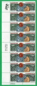 Scott #1578a (1577) Banking & Commerce Plate Block of 20 Stamps - MNH P#36845 LL - Picture 1 of 1