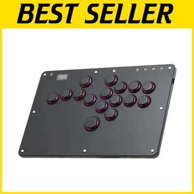 Customizable RGB Arcade Controller R16 for Switch, PC, PS4 - Hot-Swap Ready - Image 1 of 4