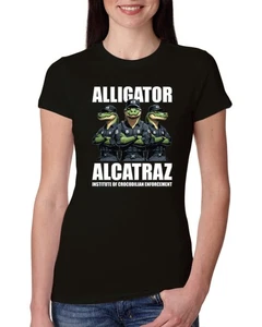 Camiseta ajustada Alligator Alcatraz Institute Of Crocodrilian Enforcement para mujer - Imagen 1 de 15