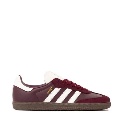 JR8844 Womens adidas Samba OG Athletic Shoe - Maroon / Off White / Gum - Image 1 of 4