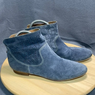 Sundance Botines Zapatos Para Mujer Talla 40 EU 10 EE. UU. Azul Gamuza Cremallera Boho Foto 1 de 4