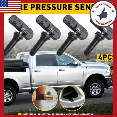 Sensor de presión de neumáticos 4 piezas para Ram 1500 2500 3500 2012 2011 2013 piezas de coche TPMS Foto 1 de 4