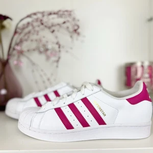 Adidas Superstar Foundation J B23644 weiß pink Buzz Turnschuhe Damengröße 7 - Bild 1 von 18