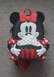 Loungefly Disney Minnie Mouse Oh My Cupcake Sprinkles Mini Backpack - Picture 1 of 6