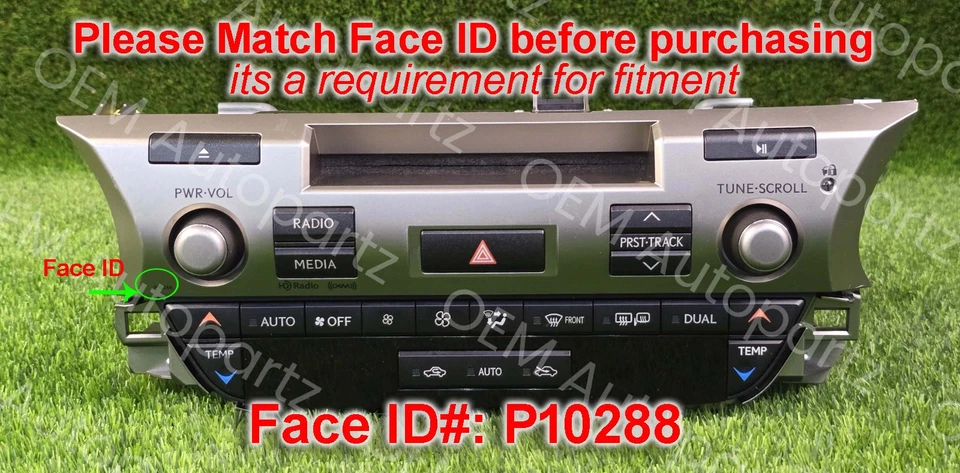 Unidad principal de CD radio HD Lexus ES300H ES350 2016-2018XM 86140-33060 IDENTIFICACIÓN ORIGINAL P10288 Foto 1 de 4